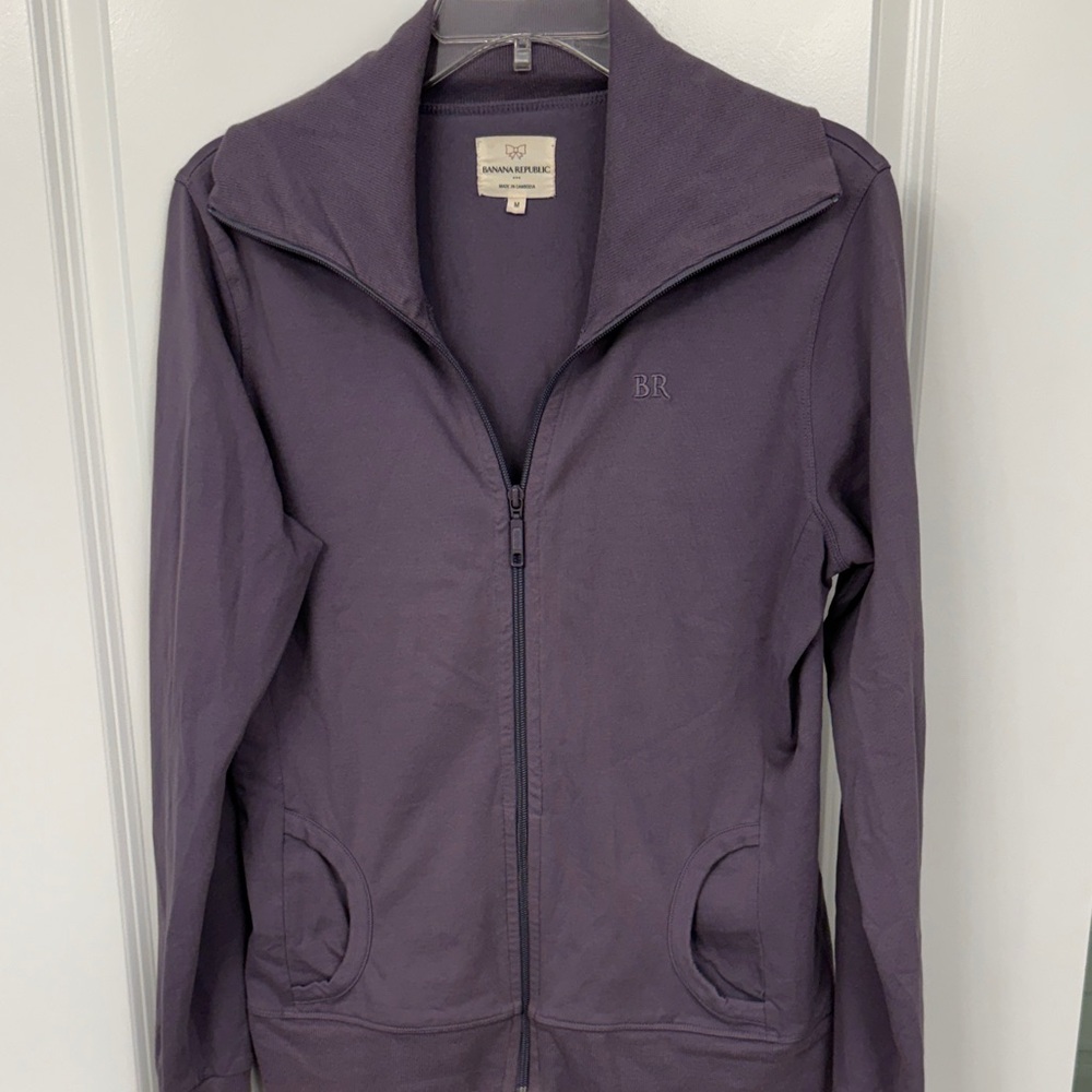 Women's Banana Republic Purple Full Zip Jacket